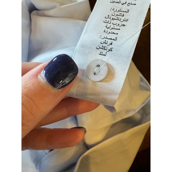 French Connection Dress Women 6 Blue Whisper Ruth‎ Lace Fit and Flare Cocktail - Picture 13 of 16